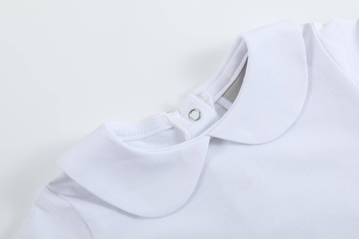 Peter Pan Collar Onesie – White