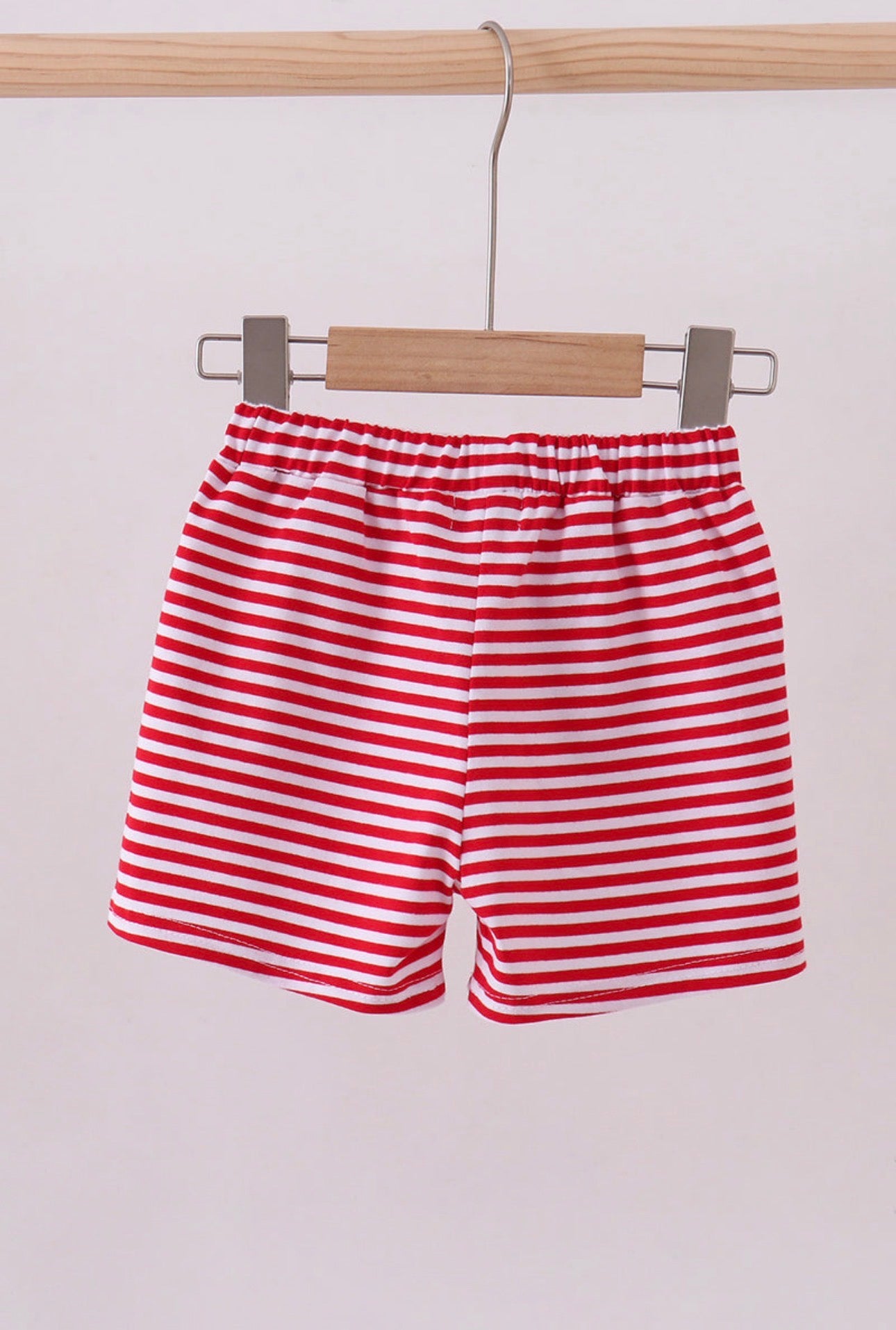Basic Stripe Shorts – Red