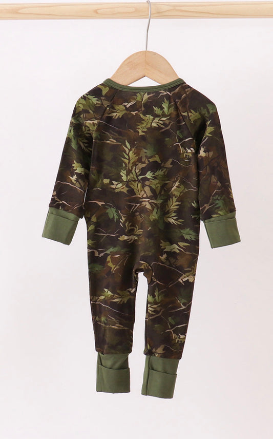 Camo Zipper Pajama