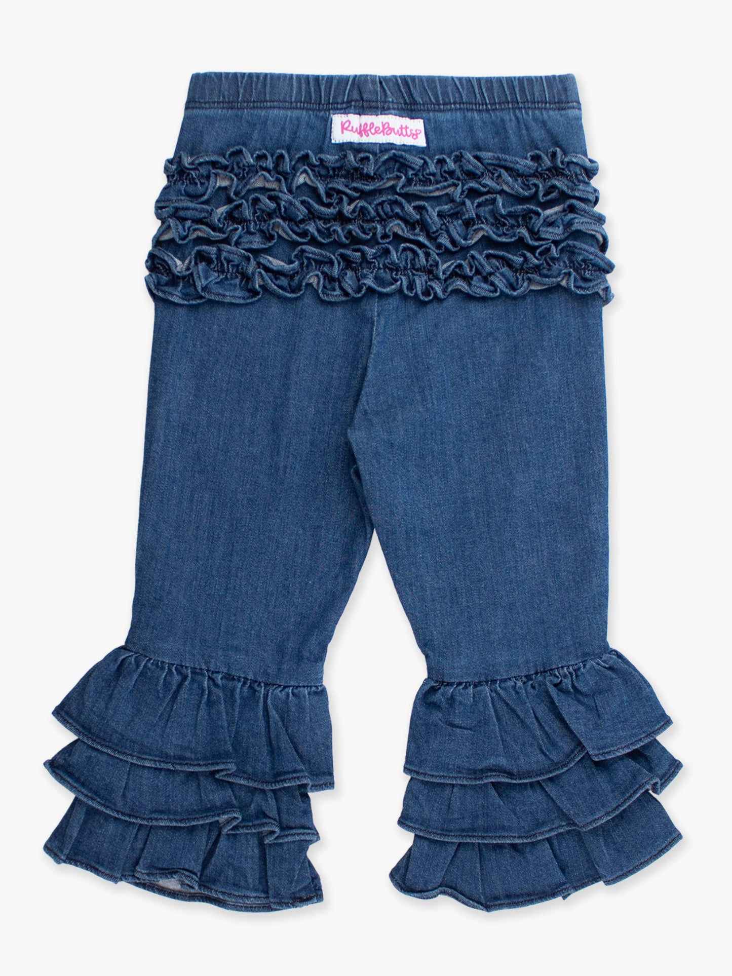 Girls Ruffle Flare Jeans