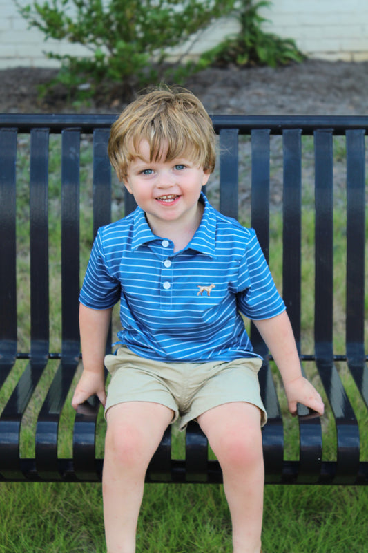 Fieldstone Clubhouse Polo - Blue