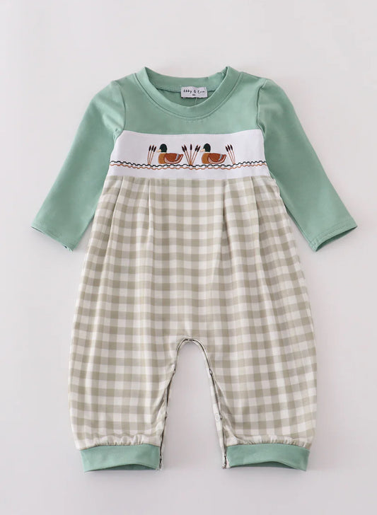 Duck Smocked Romper