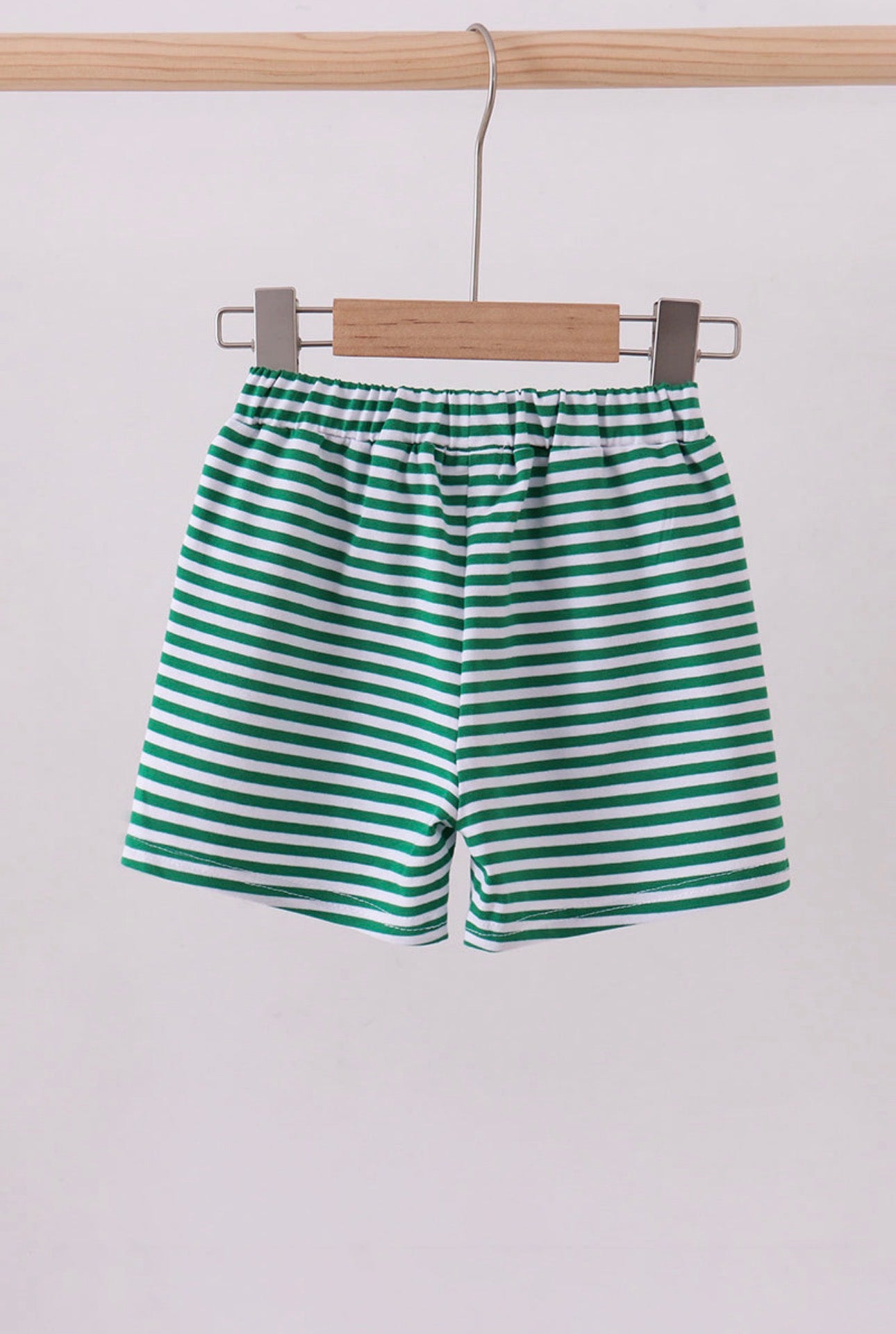 Basic Stripe Shorts - Green
