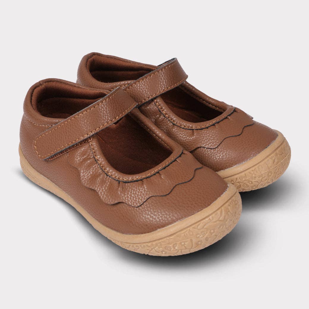 Amina Leather Mary Jane - Brown Leather