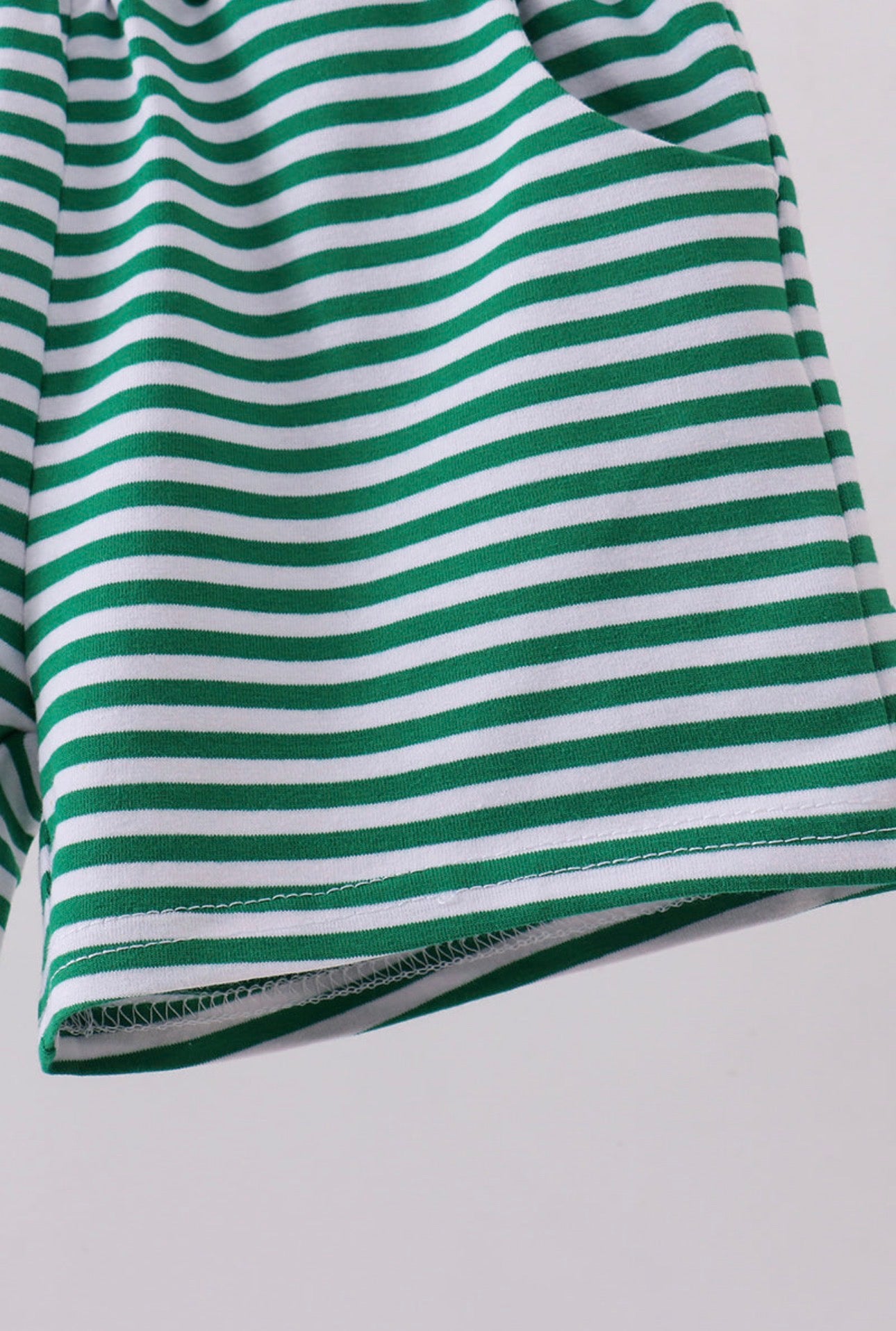 Basic Stripe Shorts - Green