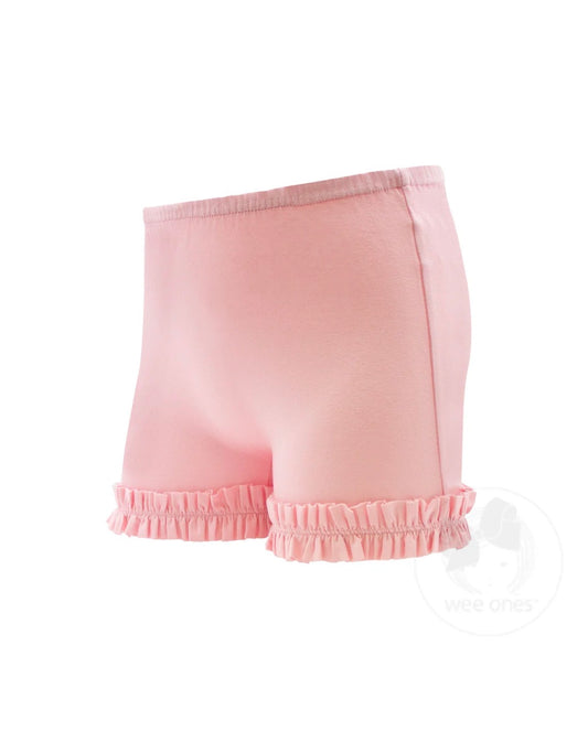 Wundershorts Ruffle Shorts in Pink