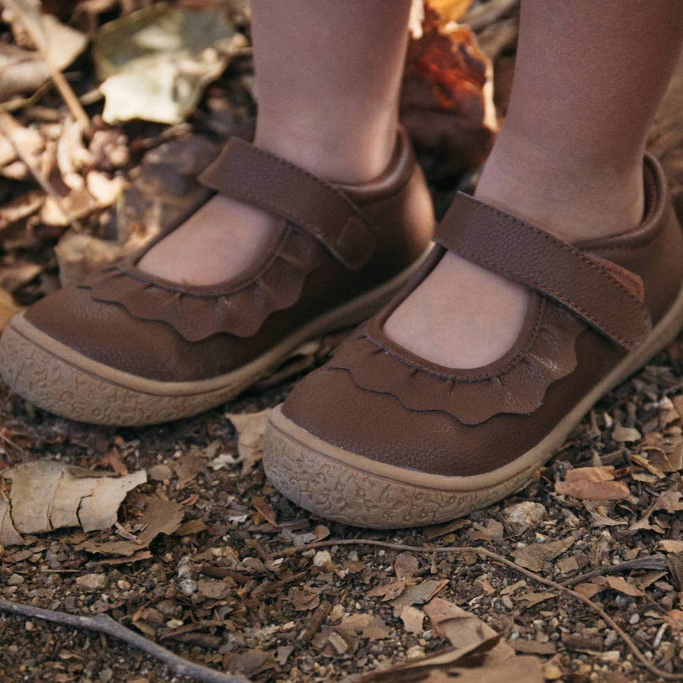 Amina Leather Mary Jane - Brown Leather