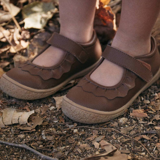 Amina Leather Mary Jane - Brown Leather