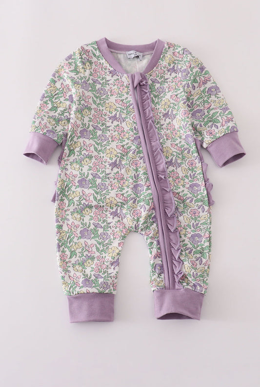 Cottage Meadow Ruffle Romper