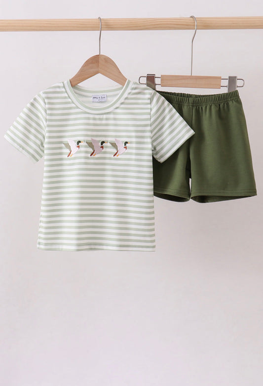 Mallard Duck Shorts Set