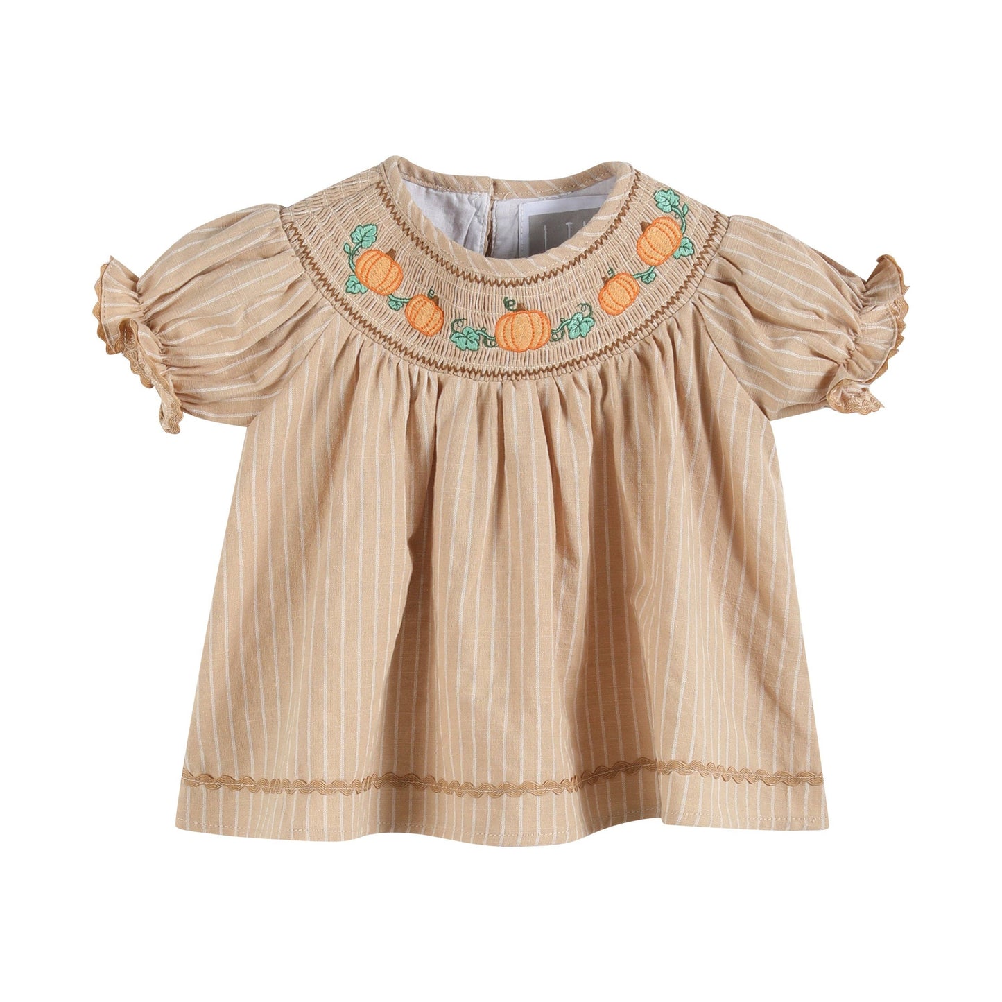 Pumpkin Smocked Bloomer Set