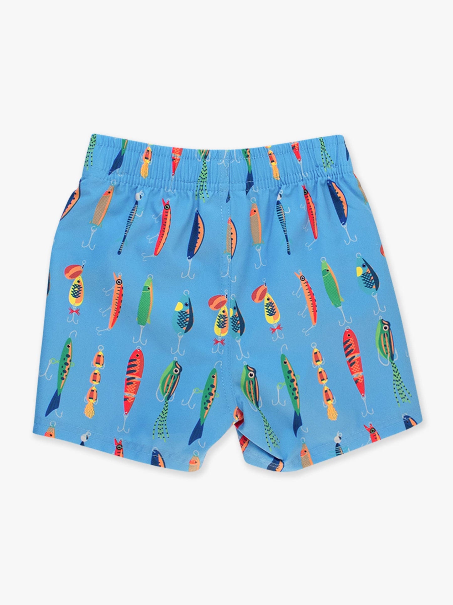 Gone Fishin Swim Trunks: Blue