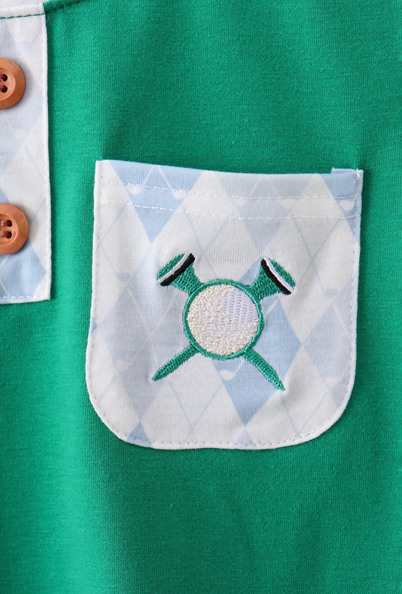 Green Fairway Shorts Set