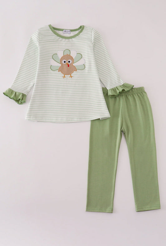 Turkey Time Ruffle Pants Set