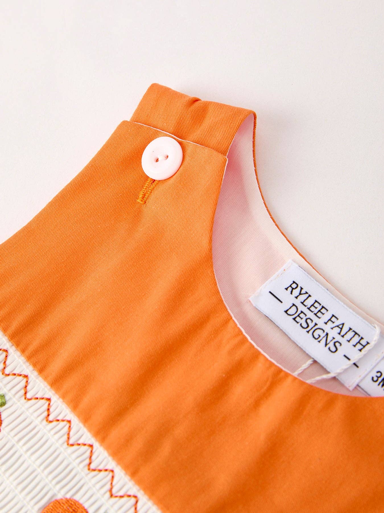 Pumpkin Smocked Longall