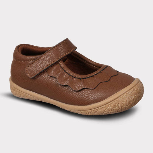 Amina Leather Mary Jane - Brown Leather