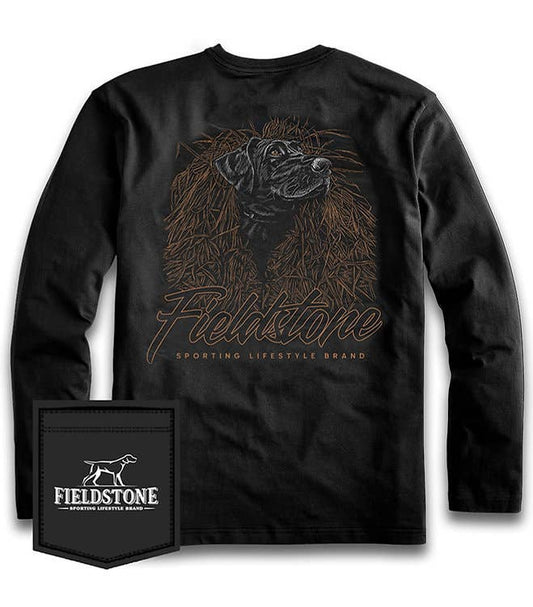 Fieldstone Black Lab Blind Long Sleeve Tee