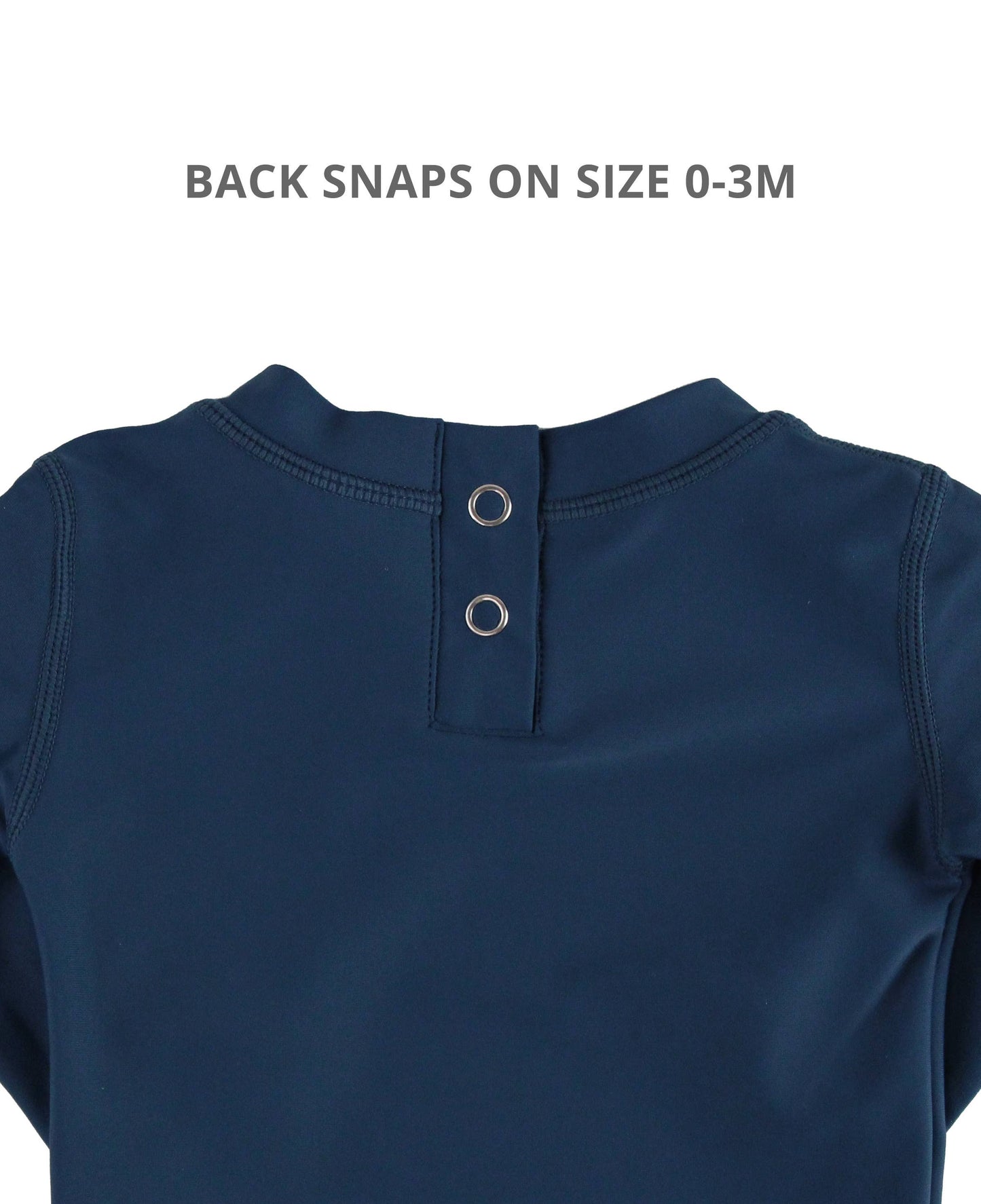 Boys Navy Long Sleeve Rash Guard: Blue