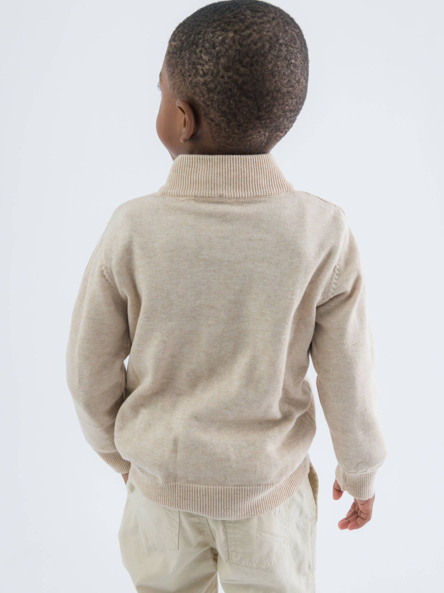 Heritage Quarter-Zip Sweater - Oatmeal