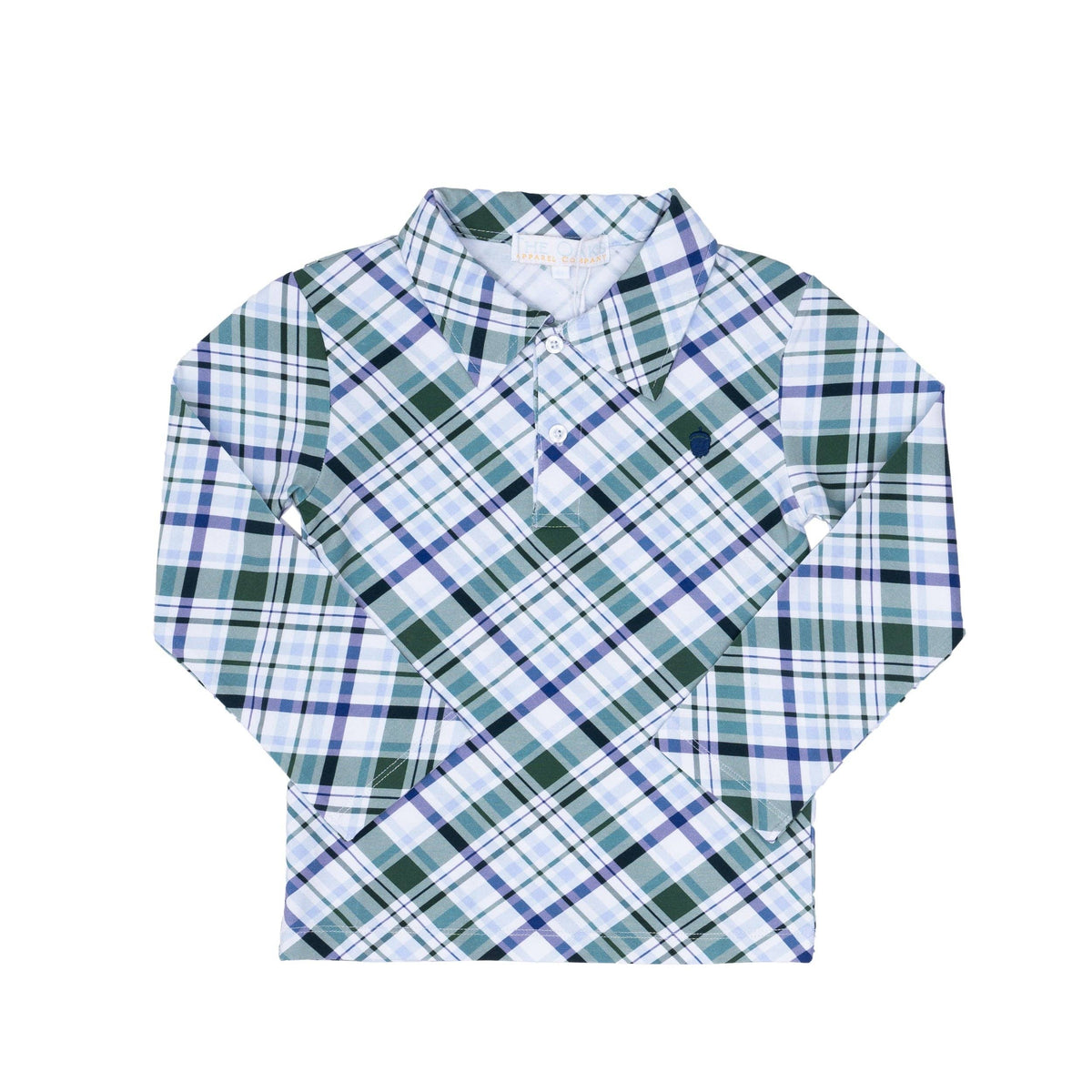 Watson Ivy League Plaid Long Sleeve Polo