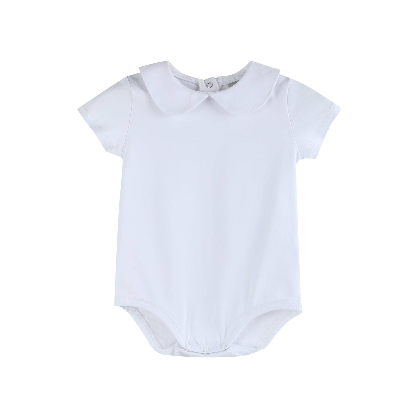 Peter Pan Collar Onesie – White