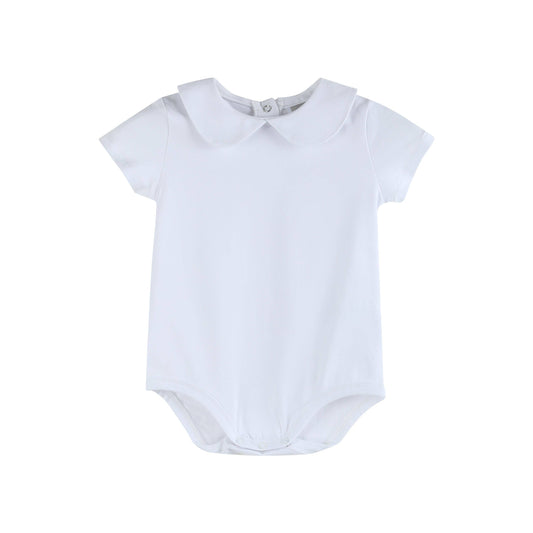 Peter Pan Collar Onesie – White