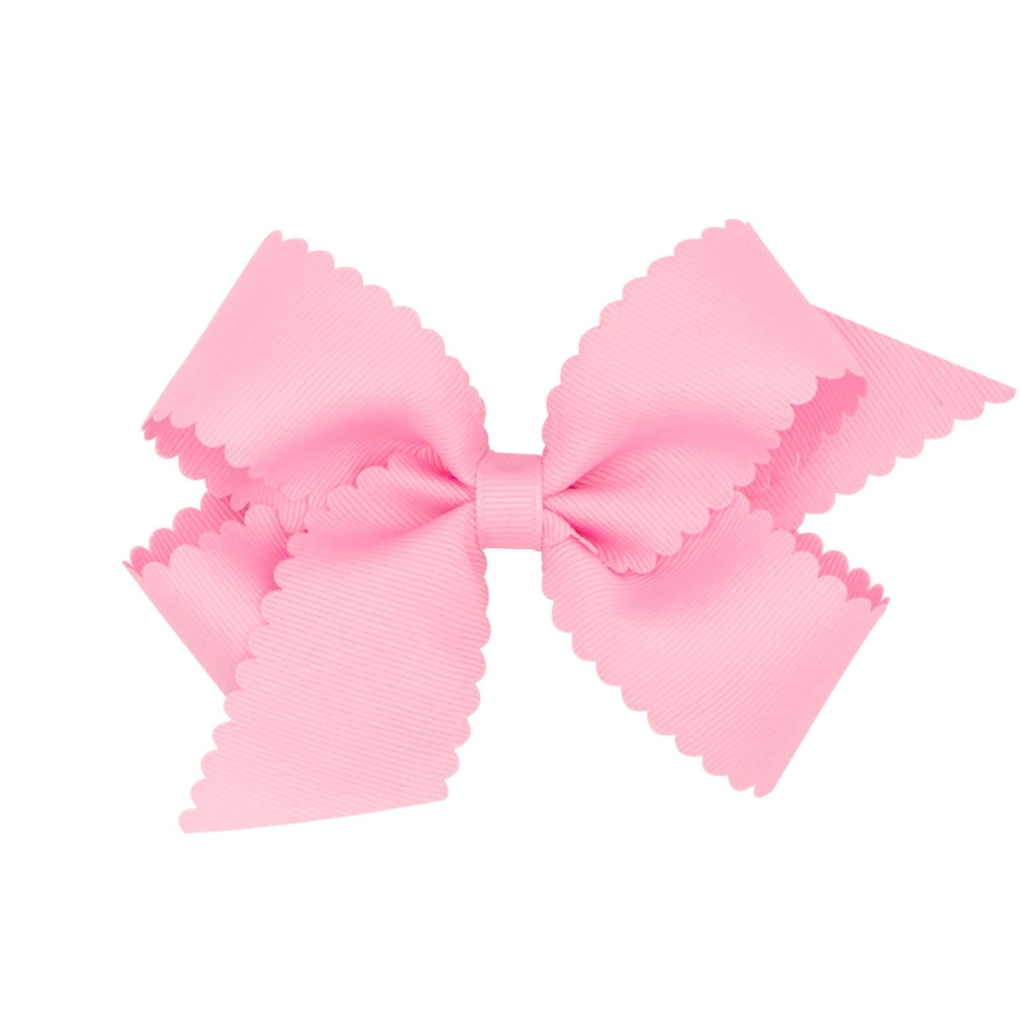 Medium Grosgrain Hair Bow with Scalloped Edge
