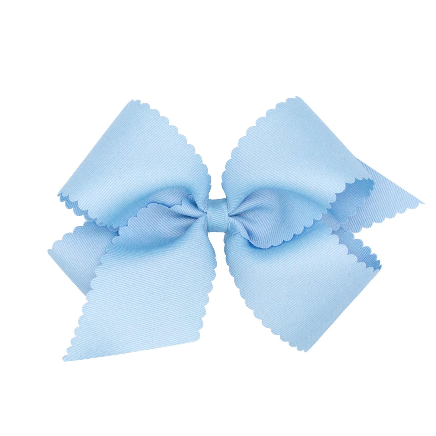 King Grosgrain Hair Bow – Scalloped Edge