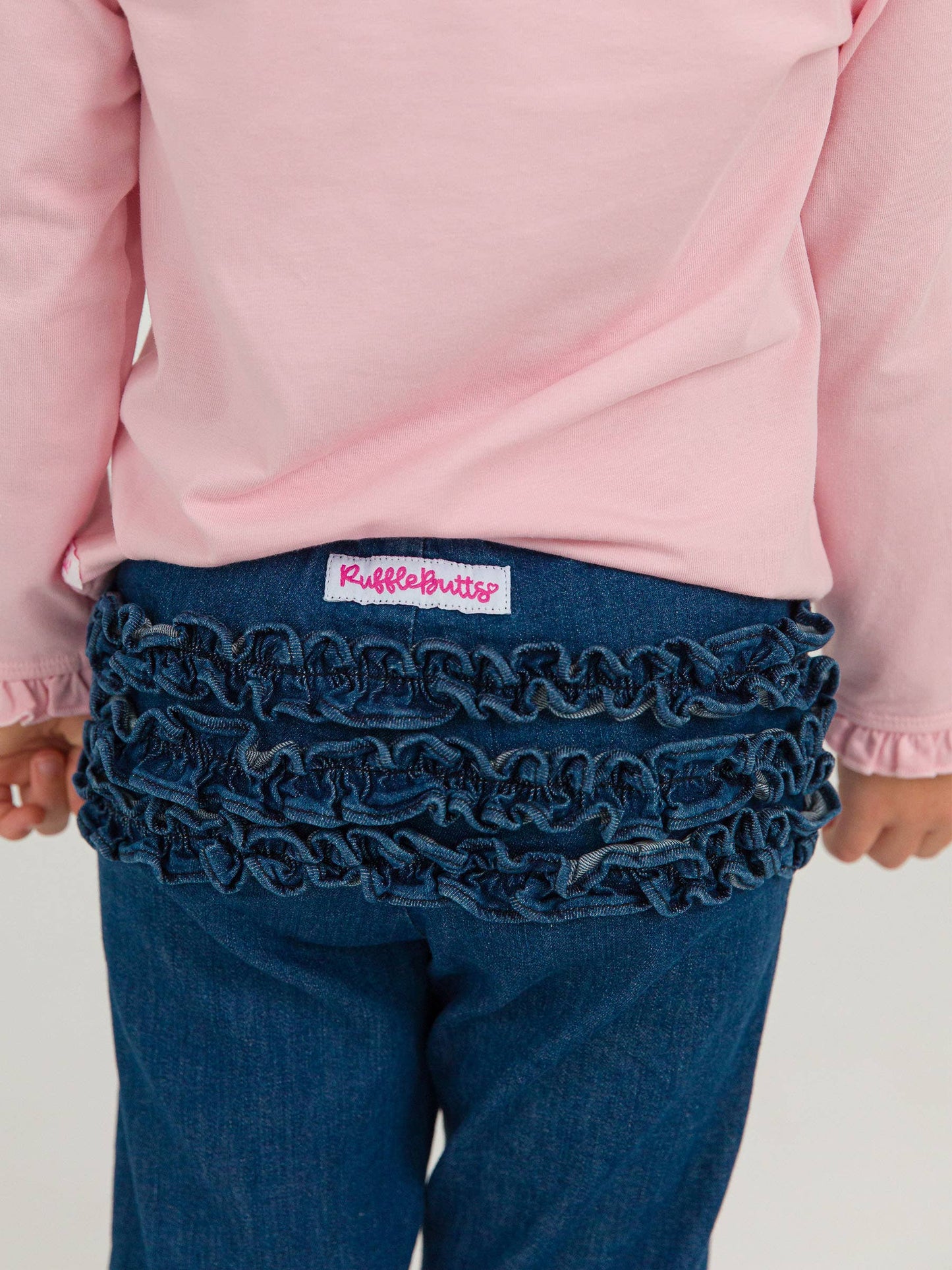 Girls Ruffle Flare Jeans