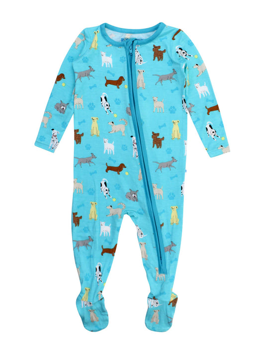 Puppy Playtime Bamboo Viscose Footed One Piece Pajama