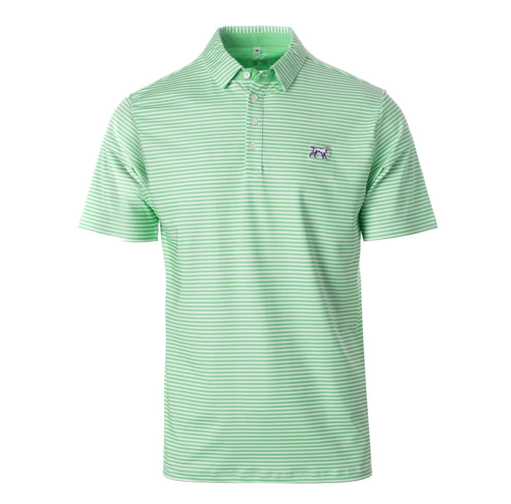 Fieldstone Marshall Polo – Lime Stripe