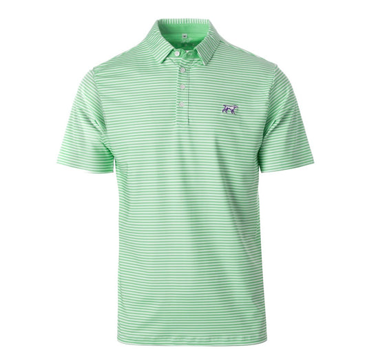 Fieldstone Marshall Polo – Lime Stripe