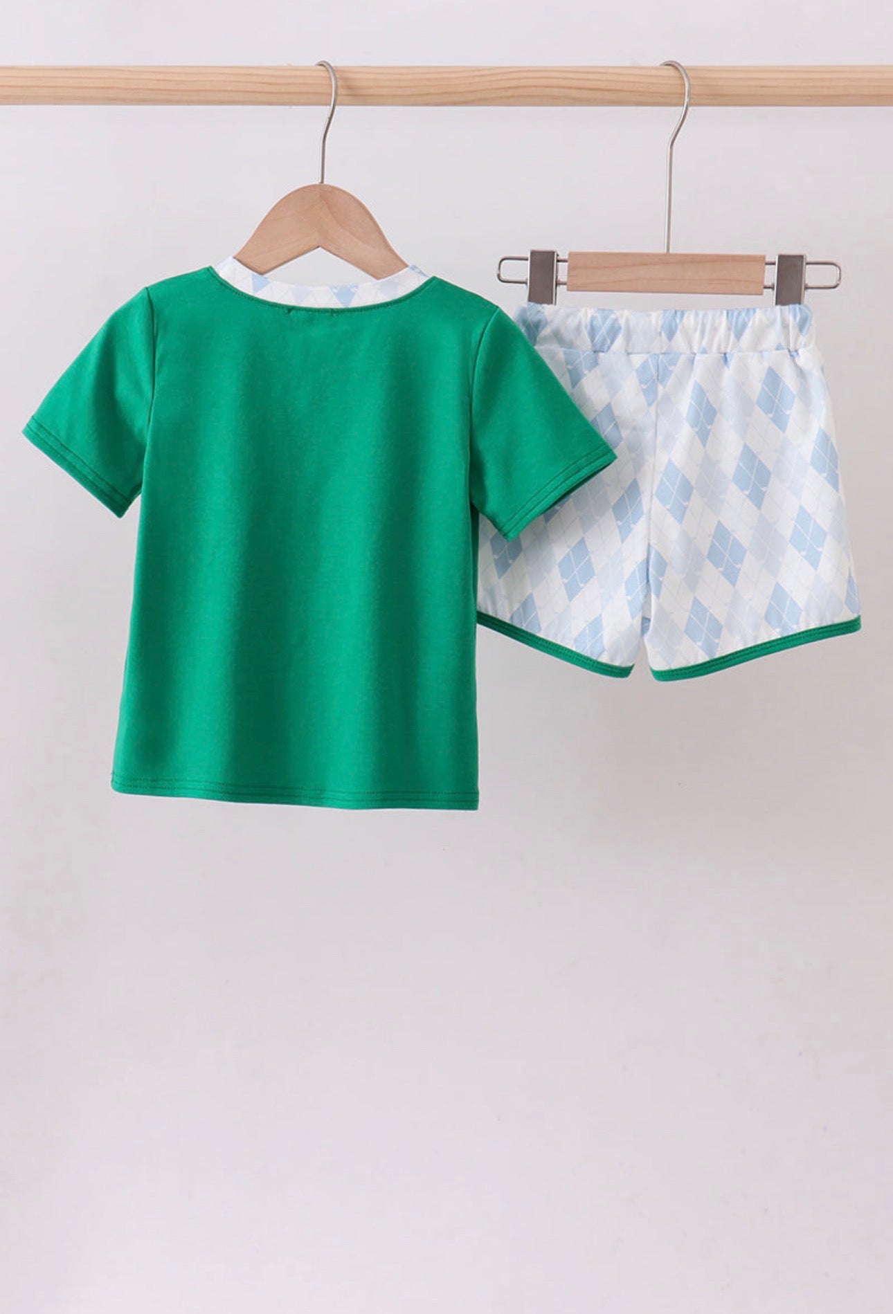 Green Fairway Shorts Set