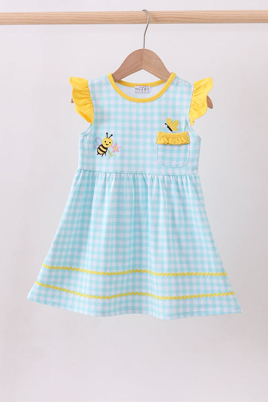 All A Buzz Gingham Dress