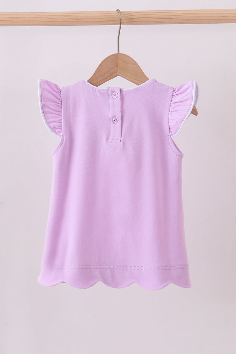 Amelia Flutter Top - Lavender