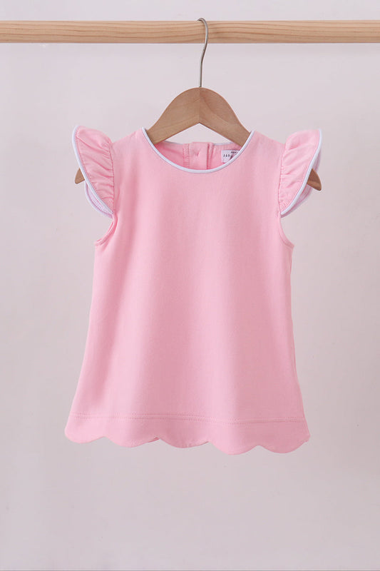Amelia Flutter Top - Pink
