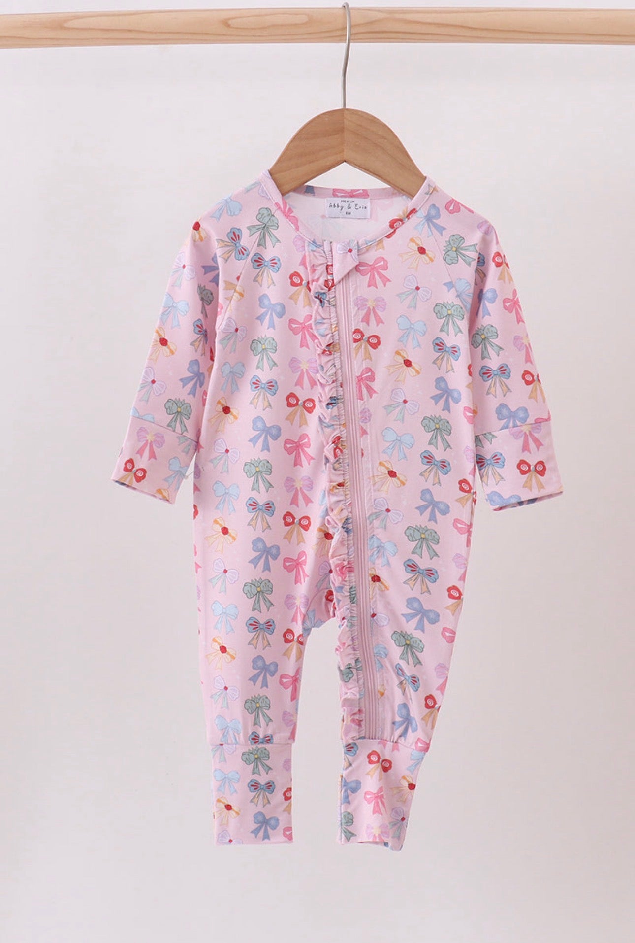 Pretty in Bows Zipper Pajama
