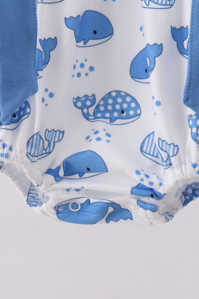Blue Harbor Whale Ruffle Bubble