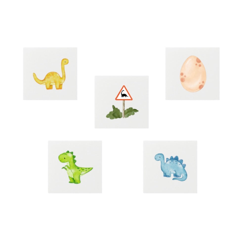 Dapper Dino Temporary Tattoos