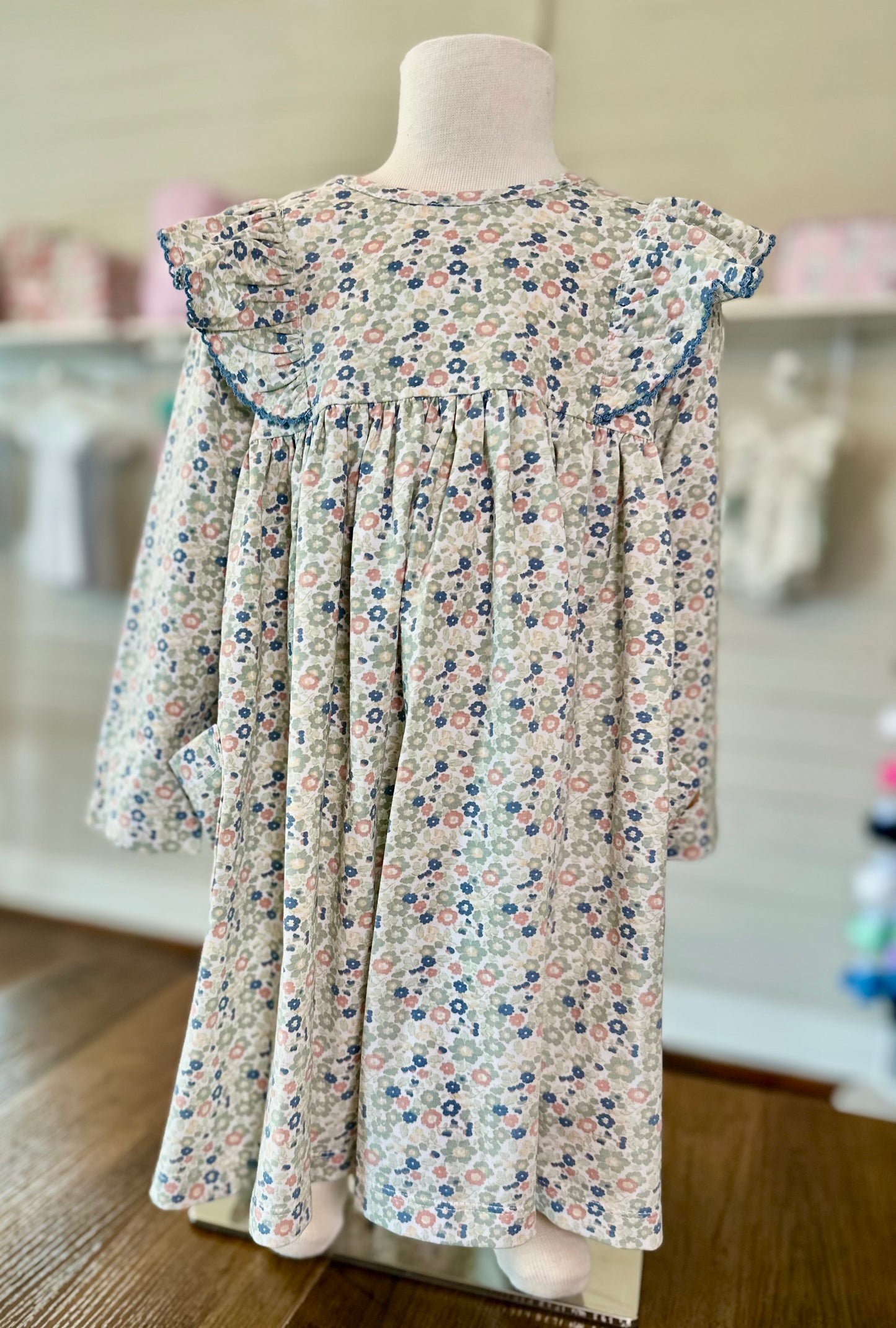 Three Sisters Vintage Ditsy Dress with Pockets