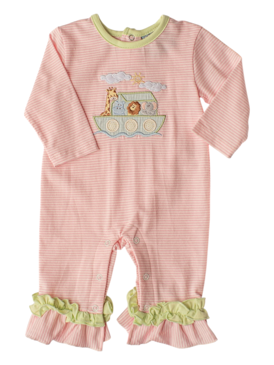 Three Sisters Noah's Ark Girls Romper
