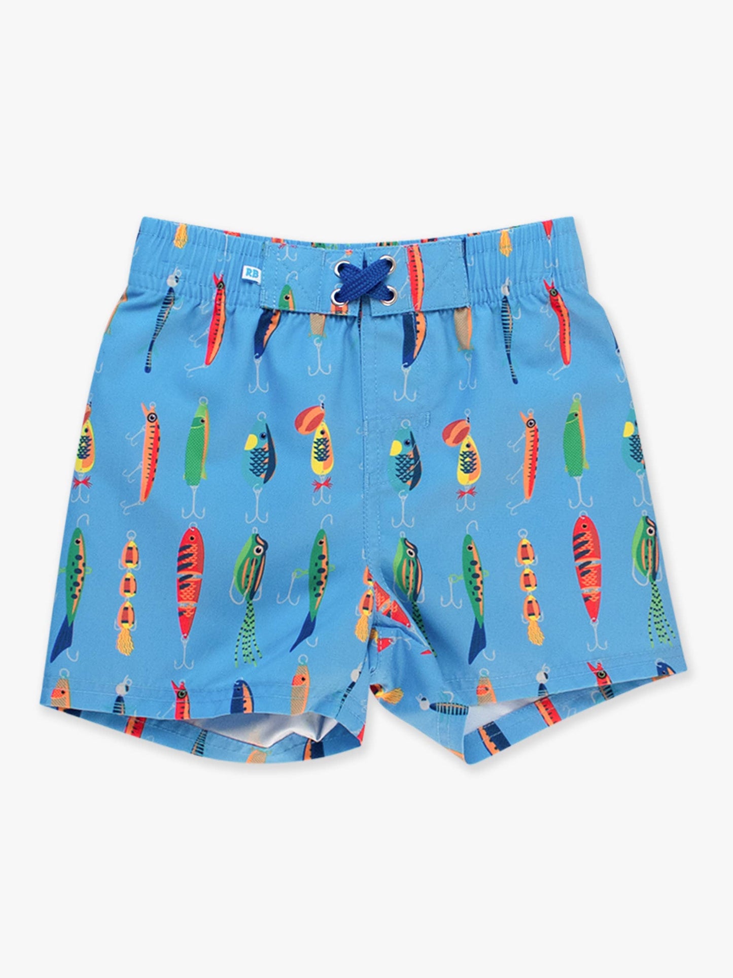 Gone Fishin Swim Trunks: Blue