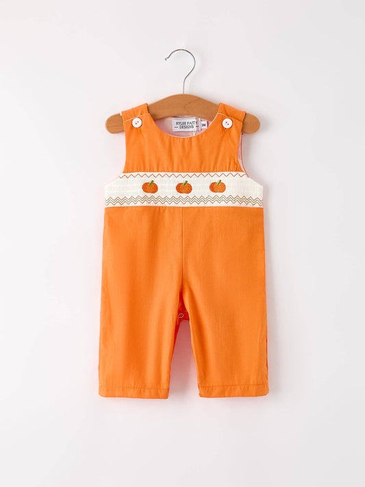 Pumpkin Smocked Longall