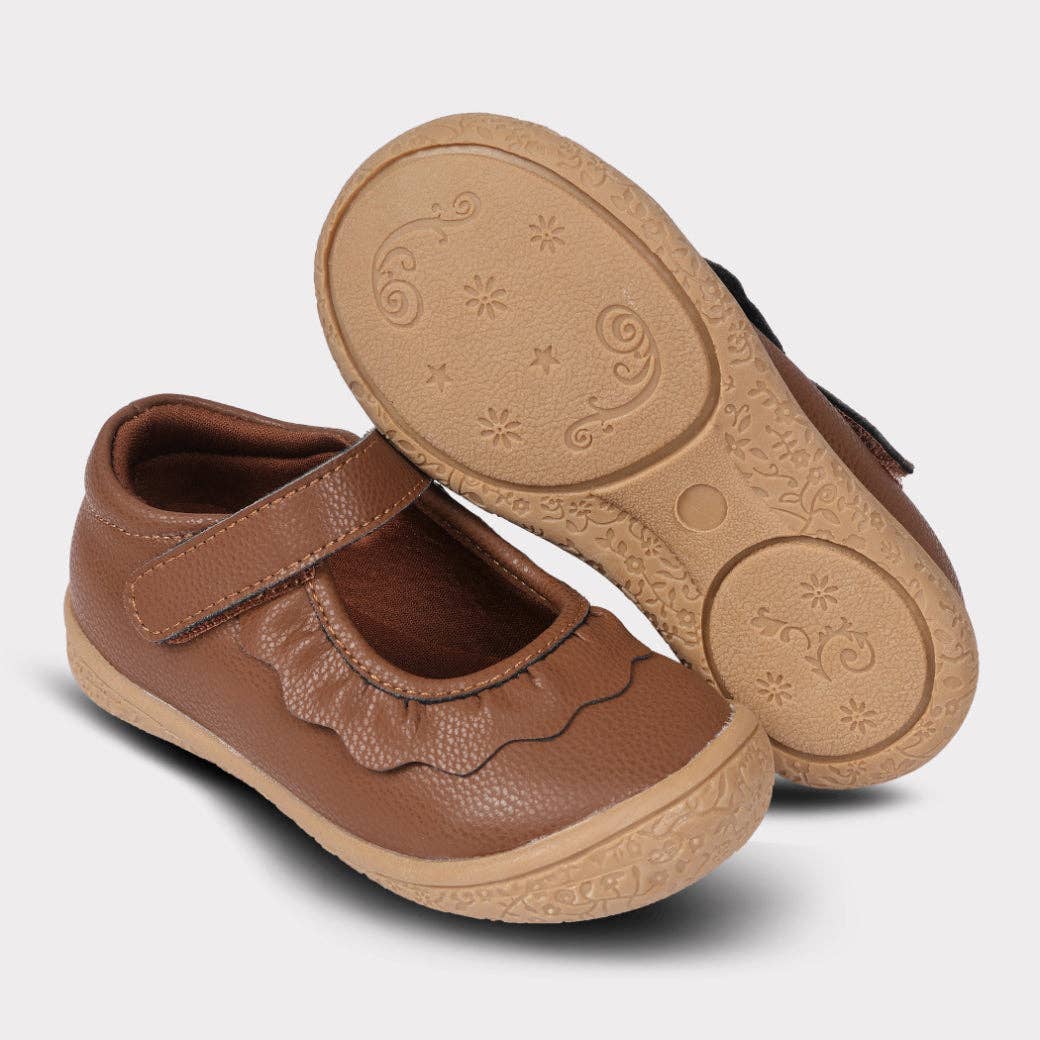 Amina Leather Mary Jane - Brown Leather