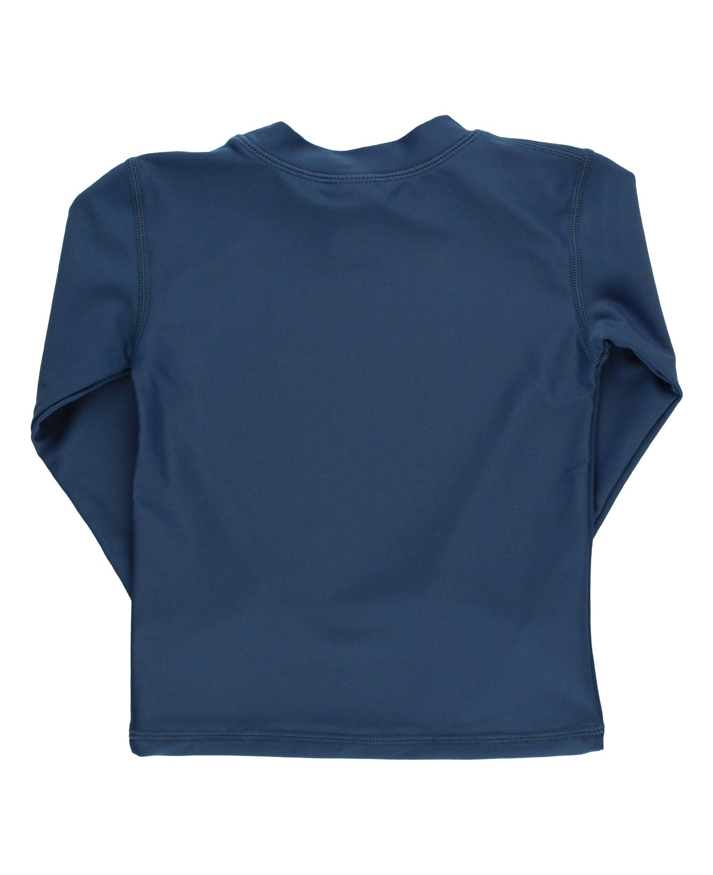 Boys Navy Long Sleeve Rash Guard: Blue