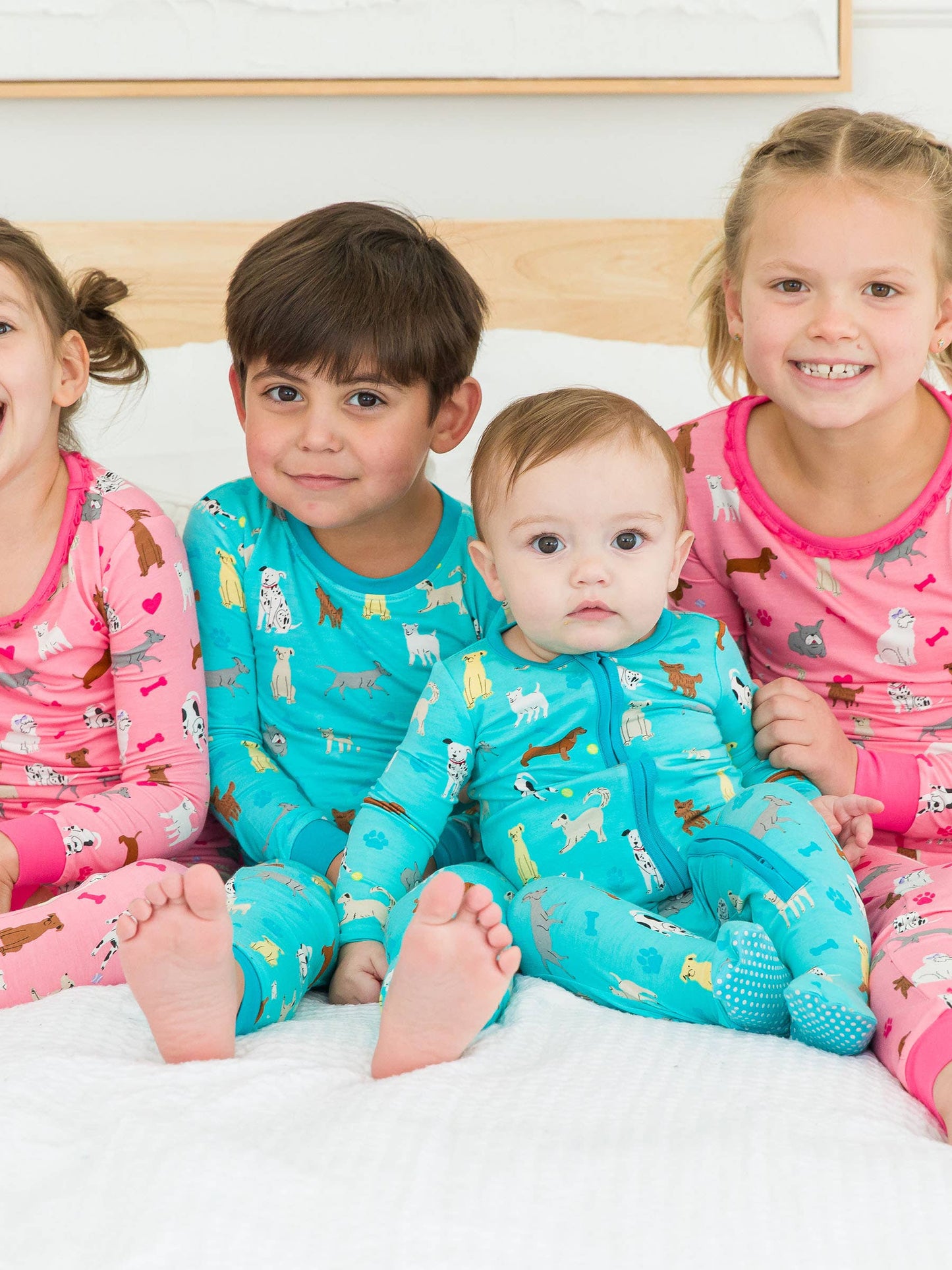 Puppy Playtime Bamboo Viscose Footed One Piece Pajama