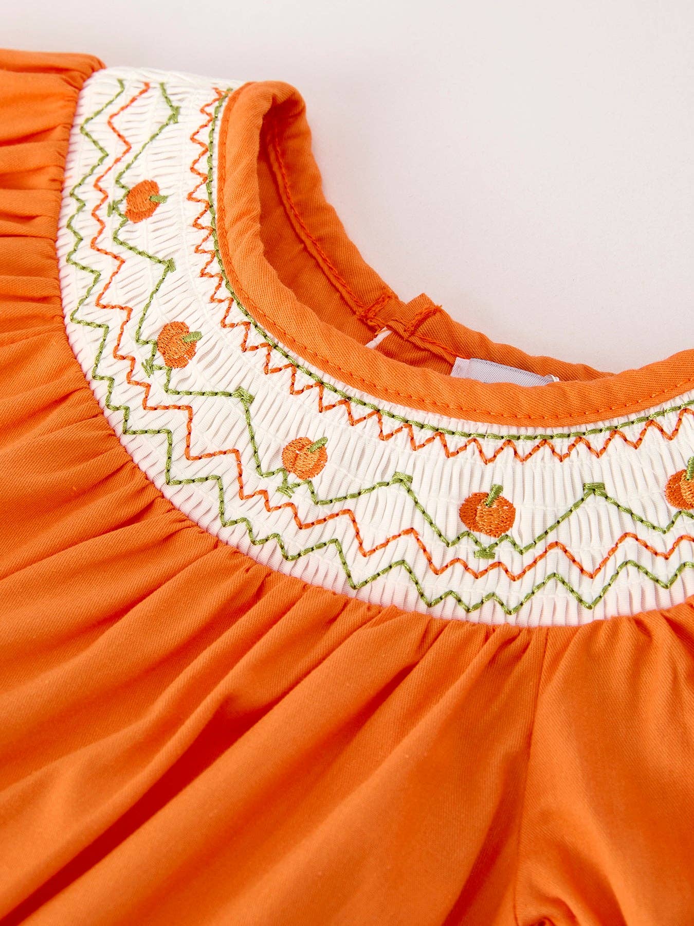 Pumpkin Smocked Bubble