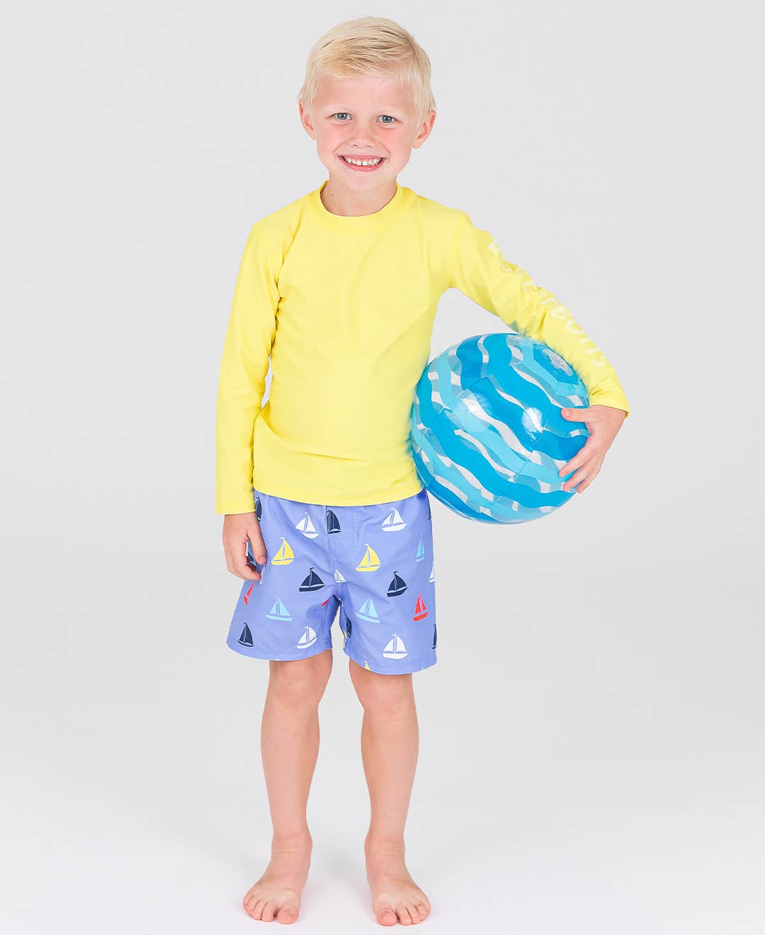 Down By The Bay Sailboat Swim Trunks