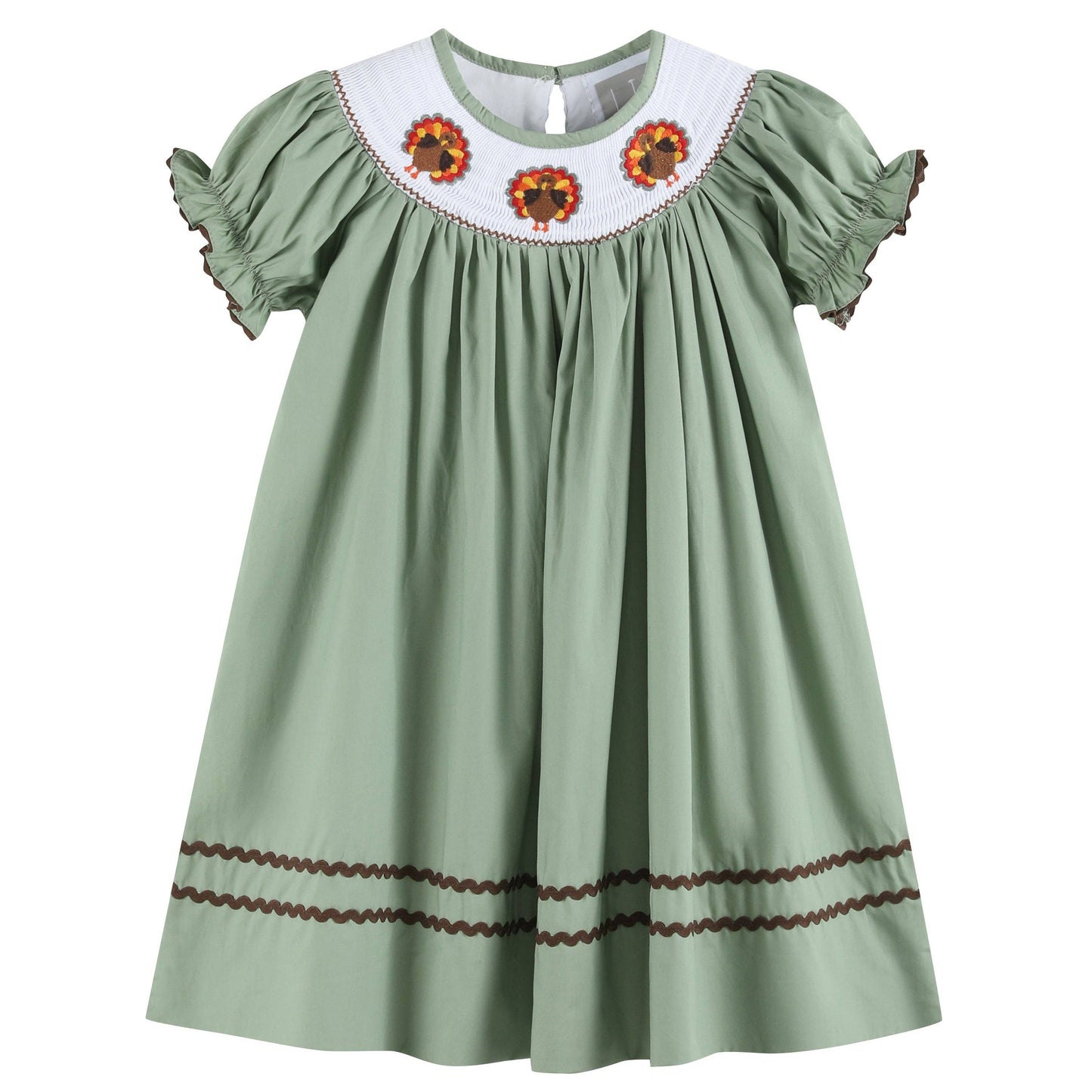 Sage Turkey Bishop Dress