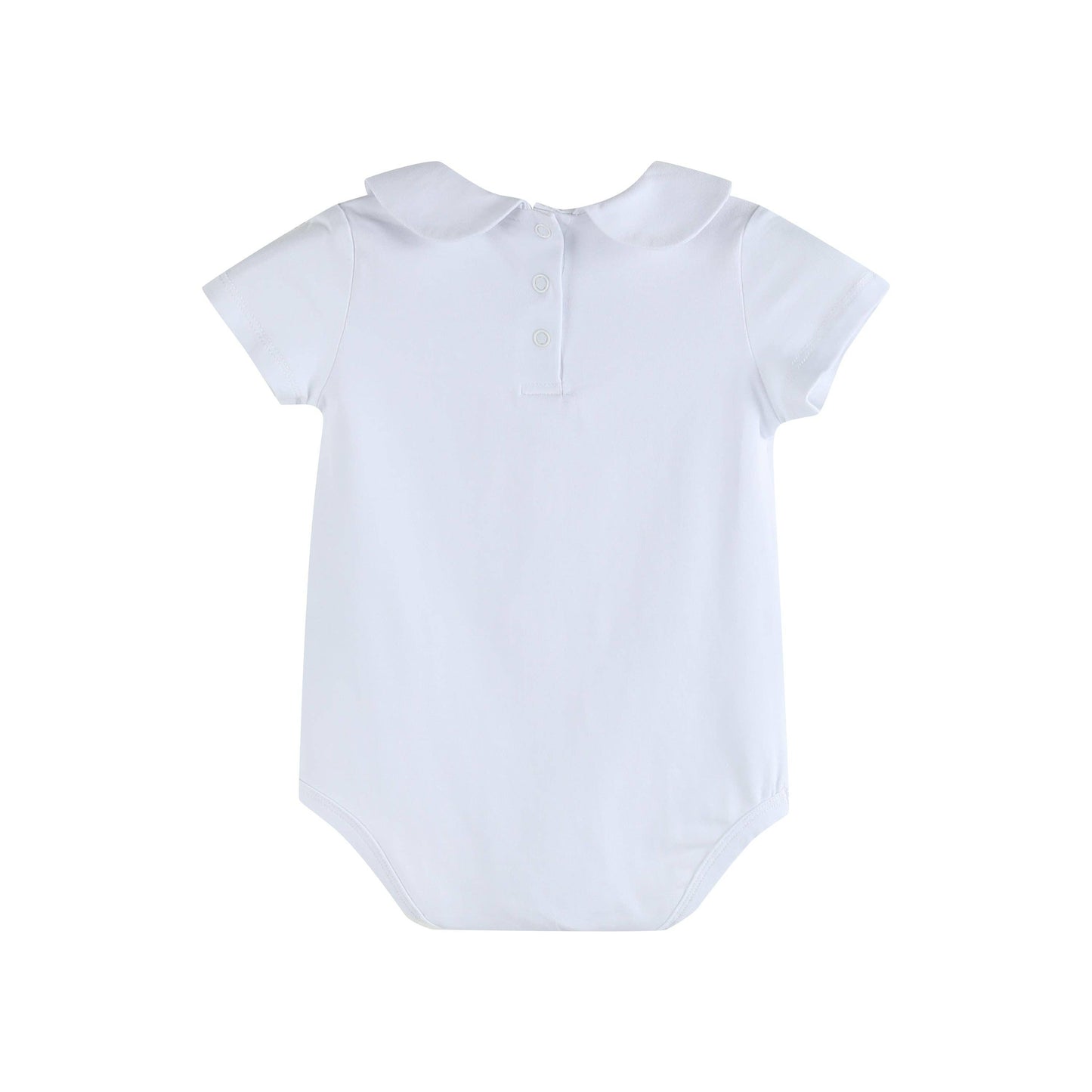 Peter Pan Collar Onesie – White